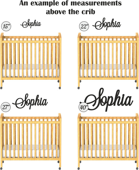 Custom Wooden Name Sign for Nursery - Personalized Wall Decor