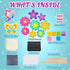 3 4 5 6 7 8 9 AGENTLAN Art & Craft Activity, Poke Fun Flower Bouquet Craft Kit, Fun & Easy Art Kits for Kids, DIY