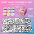 8 4-9 JOVA Klever Kits Air Dry Clay Painting, Air Clay Kit for Kids, Pre-grooved Filling and Original Designed Boards