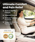 Everlasting Comfort Car Seat Cushion for Driving - Orthopedic Car Cushion for Office, Travel, Gaming Chair Memory Foam