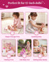 Set 1012 Inch 10-Piece 18-Inch BABESIDE Baby Doll Stroller for Dolls Only, Doll Stroller with Feeding & Care