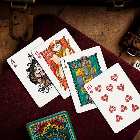 Loyal Dog Playing Cards for Adults, Teens, and Family, Royalty Animal Themed Gifts