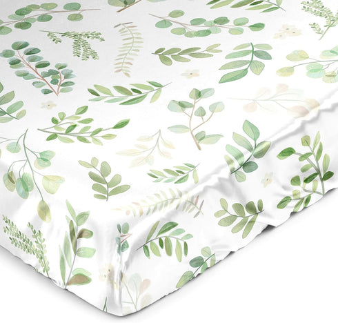 Sweet Jojo Designs Green Boho Floral Leaf Boy Girl Gender Neutral Unisex