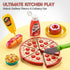 Set, Playset 2 Play Kitchen Accessories, Large Stainless Steel Toddler Cooking Kids Kitchen with Cutting Play Food