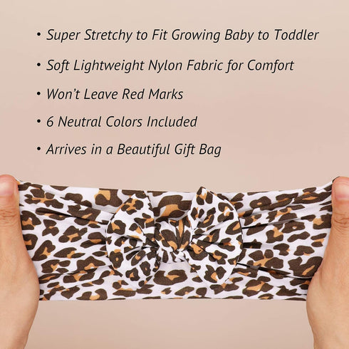 Baby Girls Headbands with Bows, Toddler Infant Headwrap Hair Accessories