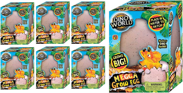 JA-RU Giant Dinosaur Egg Growing Toys (6 Eggs) Magic Surprise Hatching Toys