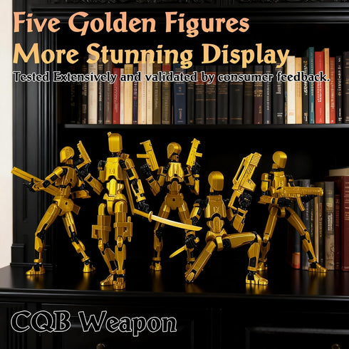 13 SetAssembled, 3D Dummy 13 13 (5-Pack) Gatling Gun Titan Action Figure Robot T Action Figure Printed Action Fidget