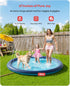 67" 0.52mm Summer QPAU Splash Pad with Flying Disc for Dogs & Kids Extra-Thick Non-Slip Sprinkler Pool, Leakproof Water