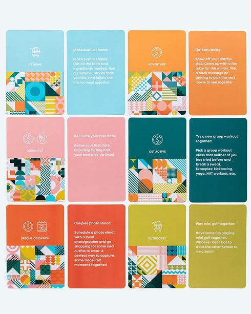 Fun Date Ideas - 50+ Cards with Activities for Date Night, Perfect Couples Gifts for Any Occasion