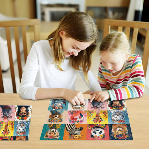 500 500 20.5 15 inch Piece Puzzles for Adults,Beautiful Wild Animals Jigsaw Puzzle for Adults Seniors,Recycled