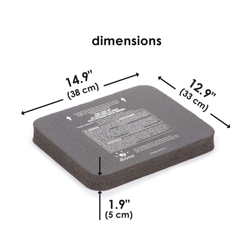 Diono Angle Adjuster Car Seat Leveler, Foam Wedge Cushion for More Legroom in Rear-Facing Car Seats