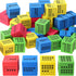 Hanaive 20 Pcs Ten Frame Dice, Large Foam Dice for Classroom Math Manipulatives, Educational Counting Toys