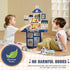 Playset 48PCS, Set 18.5" 9.4" 30.7" VEVOR Kids Kitchen Pretend Play Kitchen with Cooking Stove with Steam, Sounds