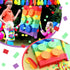 Hollowfly 20 Inches Large Piata for Birthday Party with a Blindfold and Bat Piata Birthday Party Decorations for Kids