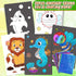 Foil Fun Animal DIY Art Kits, No Mess Creative Drawing Game for Kids Birthday Gifts and Crafts