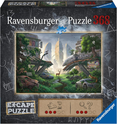 Ravensburger Escape: Desolated City - 368 Piece Jigsaw Puzzle for Adults - Escape Room Experience in Puzzle Form