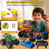 3 4 5 6 7 8 Take Apart Monster Truck Toys for Year Old Boys, STEM Educational Building Toys with Electric Drill