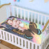 SyXIOP 28" 52" Colorful Rainbow Butterfly Cooling Baby Crib Mattress x Breathable Mattress Protector pad for Kids