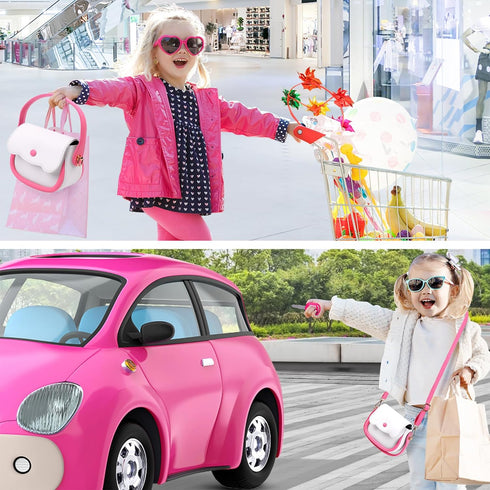 Set 3 4 5 6 7 3-5 4-5 6-8 GJZZ Play Purse for Little Girls Toys - Toddler Purse Pretend Play Makeup Toys for Year Old