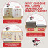 MR CHIPS Jam-Proof Fingertip Slide Bingo Cards - 10 Pack, Tan Style