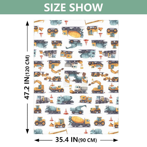 Mazeann Construction Truck Tractor Car Seat Cover Baby Breathable Soft Infant Carseat Covers Canopies Babies Carrier