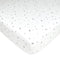 American Baby Company 100% Natural Cotton Fitted Crib Sheet - 52" x 28", Gray Stars and Moons for Toddler Beds