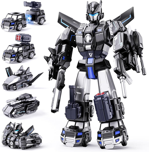 MEWOCHEE 5-in-1 Transform Toys for Boys 4-6, Ideals Gifts for 3 4 5