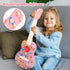 LeeQee 21in 4 3 4 5 6 7 8 9 10 11 12 Colorful Graffiti Ukulele Guitar for Kids, Strings Kids Guitar Ukulele Musical