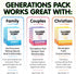 200 Generations Conversation Cards - Deep, Fun & Reflective Questions to Spark Connection - Perfect for Kids, Parents