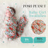 Set Posh Peanut Swaddle Blanket + Headband - Soft Newborn Swaddle Doubles As a Stroller, Receiving Blanket, and Nursing