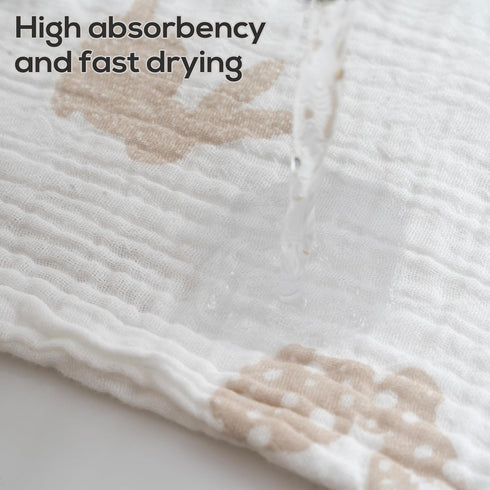 Pack 8, 11"x11", Muslin Baby Washcloths for Newborns, of Super Soft Cotton, Absorbent and Gentle, Baby Cotton Wipes
