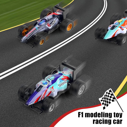 F1 Formula Pull Back Cars Toy Model Set, 12 Pack 1:43 Matchbox Small Race Cars for Toddlers Ages 2-8