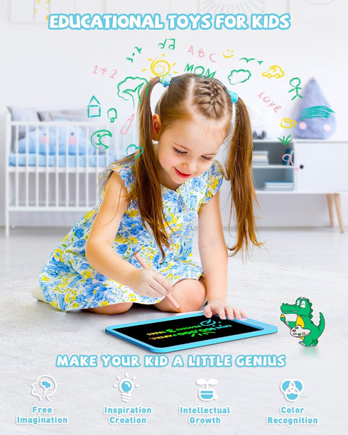 KOKODI LCD Writing Tablet for Kids, 10 Inch Colorful Drawing Tablet for Educational Learning Age 3-12