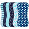Baby Burp Cloths with Snap, Large Size 3 Layers, 100% Cotton, Super Absorbent Baby Spit Up Rags, 6 Pack for Boys