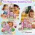 54 MAYAPHILOS PCS Magnetic Tiles, Magnetic Building Blocks with Rabbit, Carrot, Easter Egg Pattern, Construction