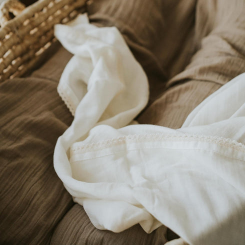 DORMIKID Muslin Baby Swaddle Blankets Organic Cotton Extra Soft Oeko-TEX Standard Newborn Swaddling Receiving Wrap