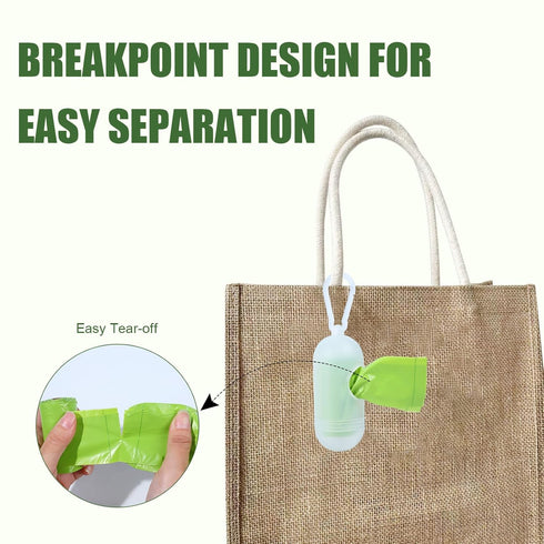 9 Rolls/108 USBOO Disposable Diaper Bags for Baby, Refill BagsOXO-Biodegradable Diaper Sacks with Dispenser,Easy-Tie