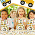 500 Harloon Pcs Construction Sticker Car Bus Truck Airplane Ship Thick Gel Cling Truck Transportation Vehicle Sticker