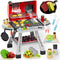 Toy BBQ Grill Set for Kids, Kitchen Toy Set with Smoke, Sound & Light for Outdoor Cooking Play