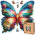 LEOGOR Wooden Puzzles for Adults - Butterfly Oasis - Large 350 Piece (16.1 x 15.1 in) Wood Jigsaws
