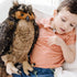 (17 inches Melissa & Doug Giant Owl - Lifelike Stuffed Animal Tall), Brown