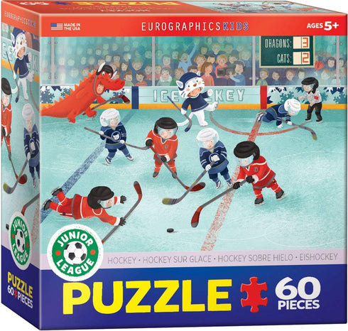 EuroGraphics Hockey Junior League Puzzle, 60-Piece, Multi