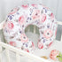 Pink Floral Baby Car Seat Cover & Nursing Pillow Cover for Girls, Winter Edition