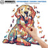 WOODBESTS Wooden Puzzle for Adults - Loyal Golden Retriever Dog Puzzle (L, 300pcs) in Beautiful Wooden Box
