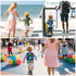 Toddler Leash-Baby Walking Safty Harness and Child Anti Lost Wrist Link for Girls/Boys Travel (Blue+Green)