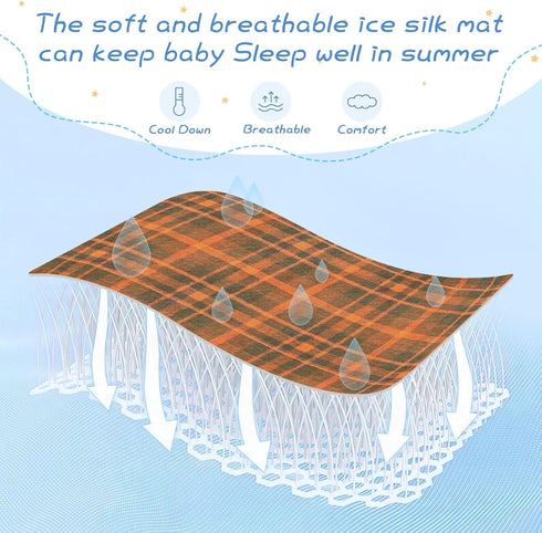 SyXIOP 28" 52" Vintage Buffalo Plaid Checked Wine Red Cooling Baby Waterproof Crib Mattress Cover x Breathable Pads