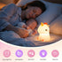 Dimmable 7 Night Light for Kids, Rechargeable Silicone LED Nightlight with Colors, Baby Nursery Night Lamp, Touch