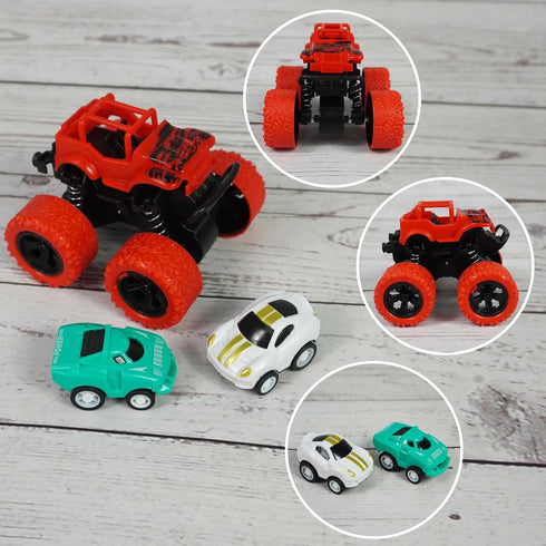 DRWATE 20 1) PCS Truck Cake Toppers Truck Cake Decorations Hot Red Ball Race Car Flame Blaze Wheel Cake Toppers