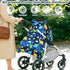 Hooyax Peekaboo Car Seat Cover for Baby Boy - Warm Minky Carseat Canopy with Adjustable Opening, Universal Fit