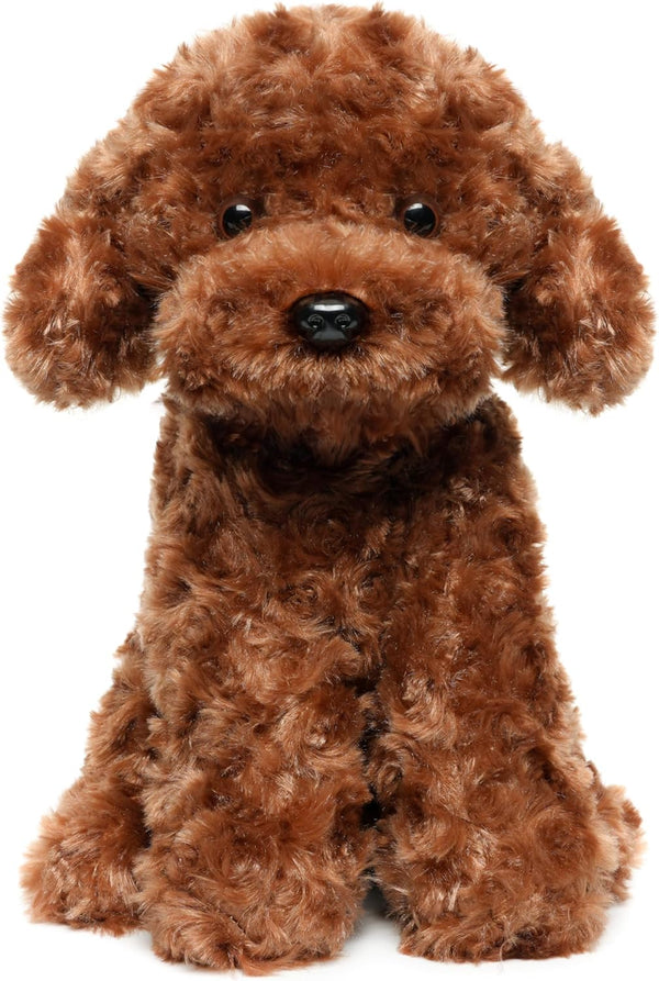 Adorable Labradoodle Plush Toy, Fluffy Red Poodle Stuffed Animal Dog Puppy, 12.6" - Perfect for Kids and Babies